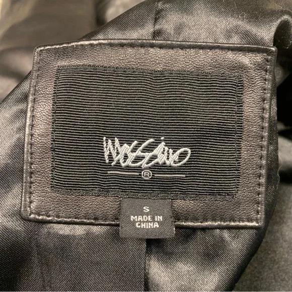 Mossimo Soft Tailored 100% Leather Jacket Moto Baddie Classic Size Small - Picture 4 of 12